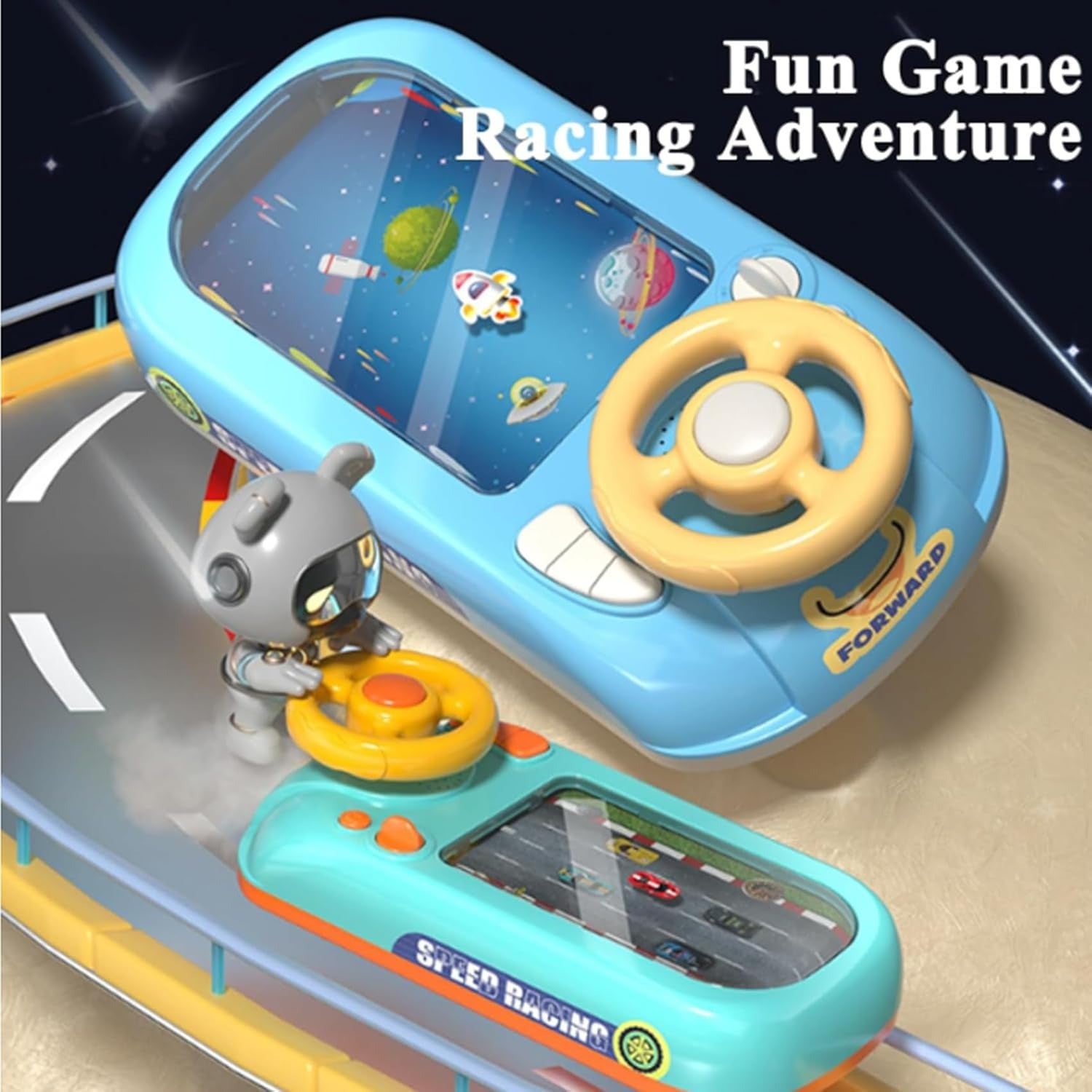 Mini Race Car Driver Steering Wheel Toy for Toddlers